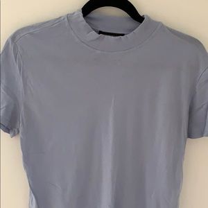 Something Navy Blue Mock Neck T-Shirt